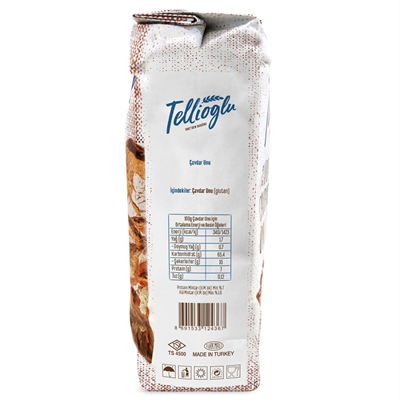 Tellioğlu Çavdar Unu Lif Kaynağı %100 Çavdar Unu 1000 g e