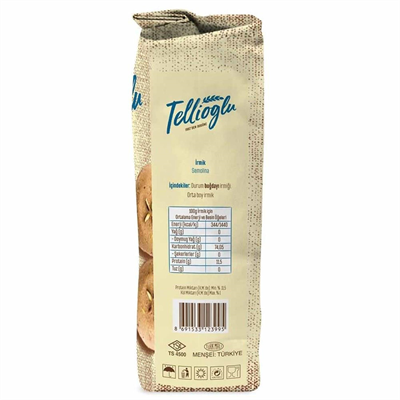 Tellioğlu İrmik Semolina Durum Buğdayı İrmiği 1000 g e