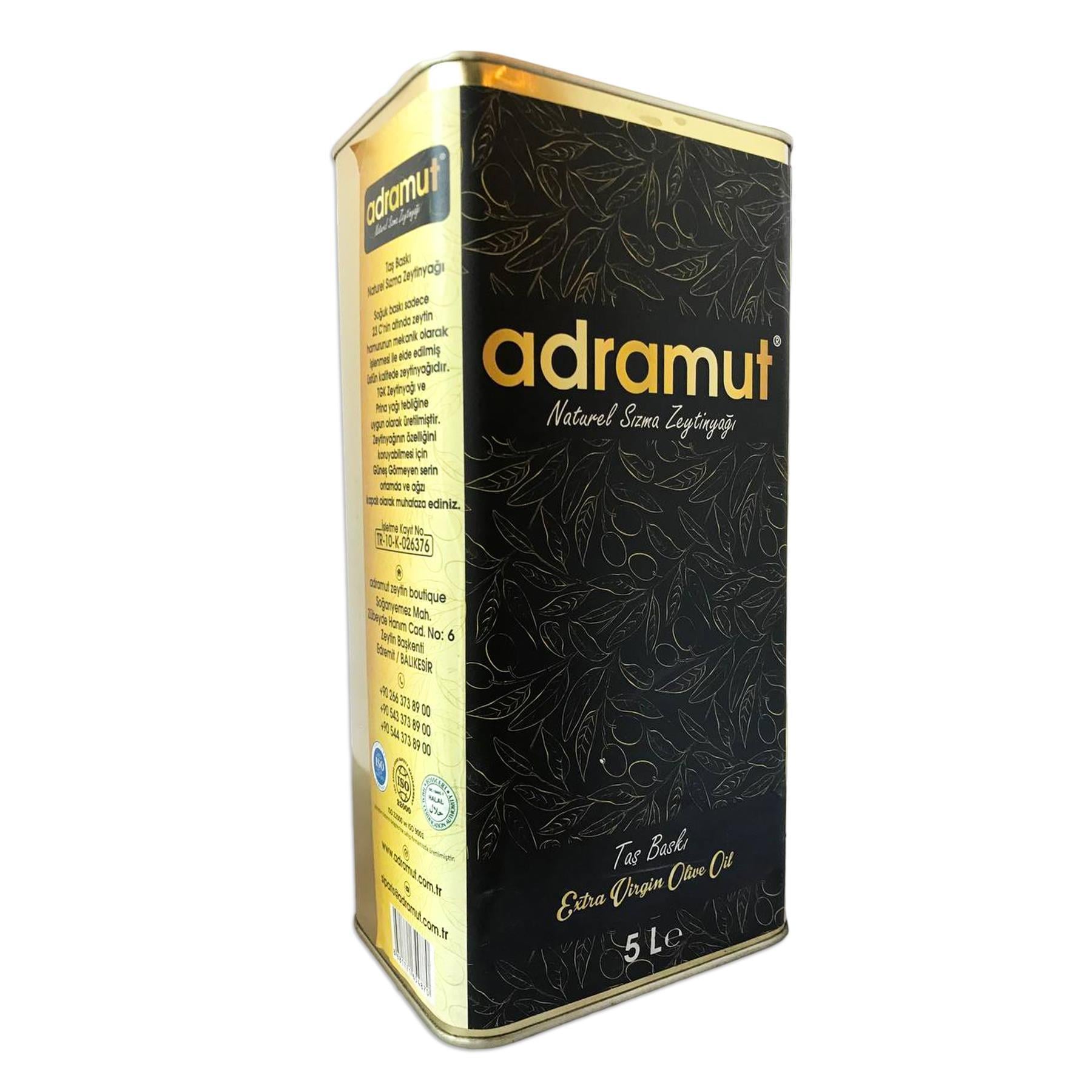 Adramut Taş Baskı Zeytinyağı 5000 ml e
