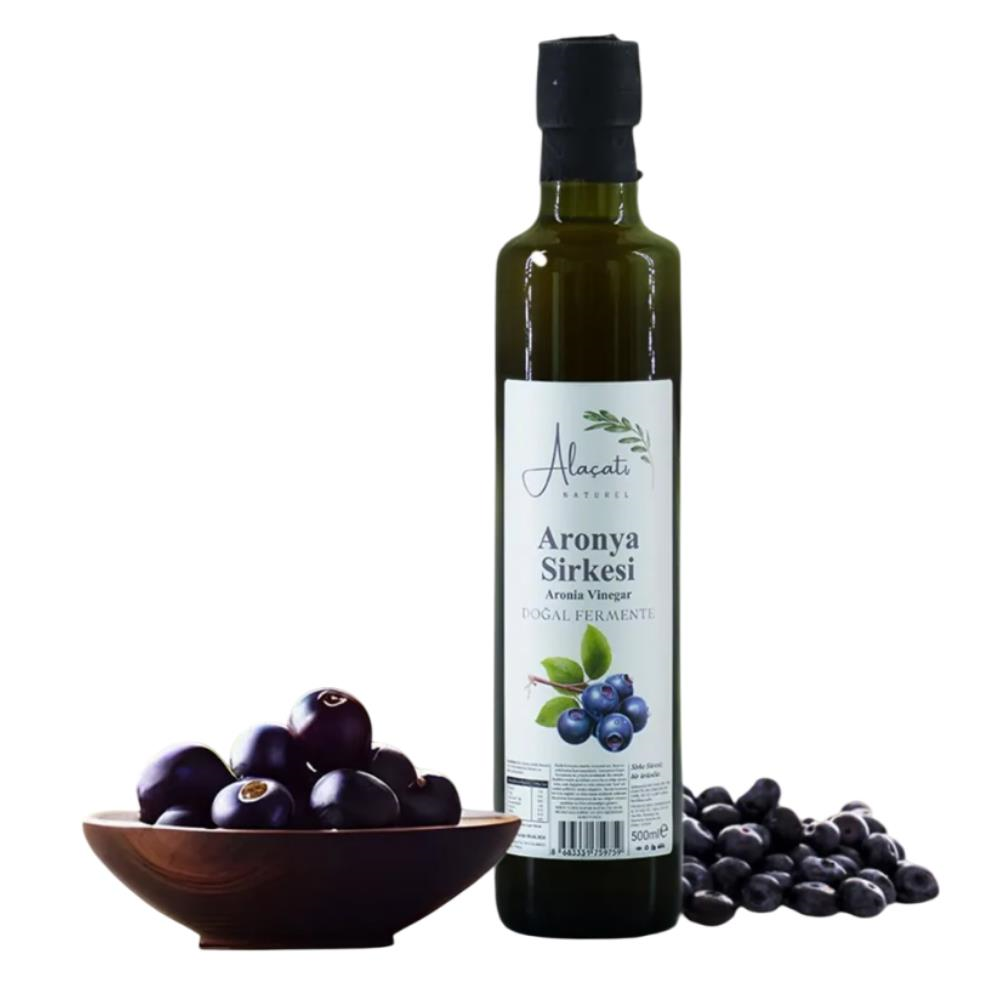 Alaçatı Naturel Aronya Sirkesi Doğal Fermente 500 ml e
