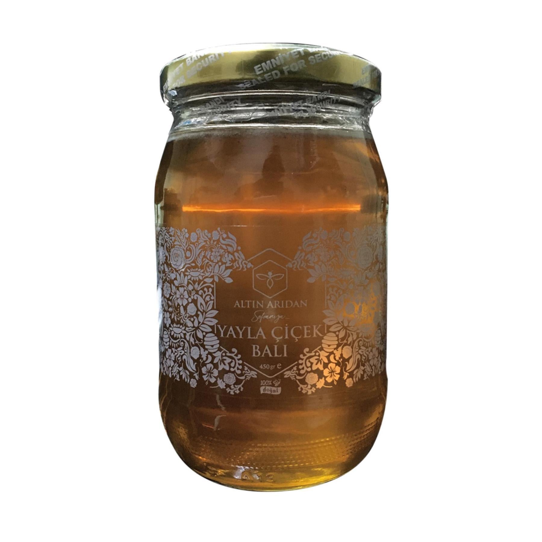 Altın Arıdan %100 Doğal Yayla Çiçek Balı 450 g ℮