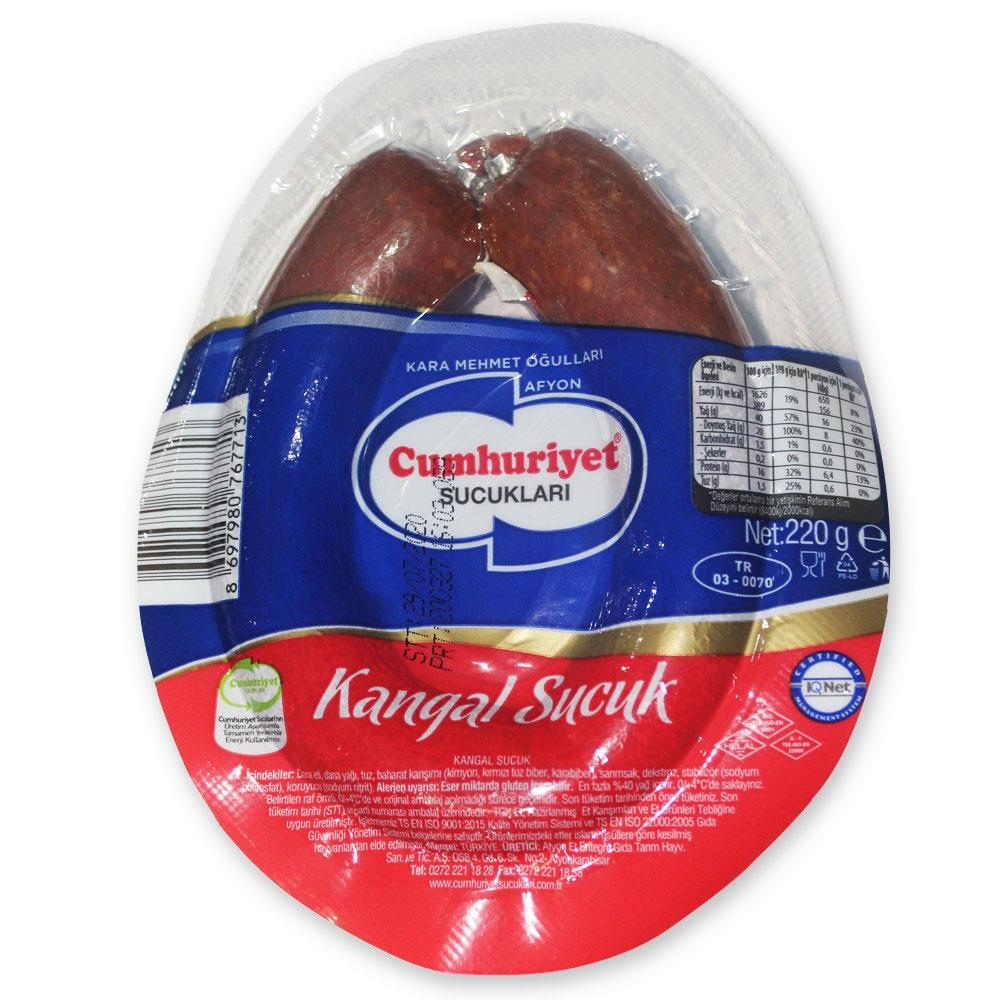 Cumhuriyet Kangal Fermente Sucuk Vakumlu 220 Gr