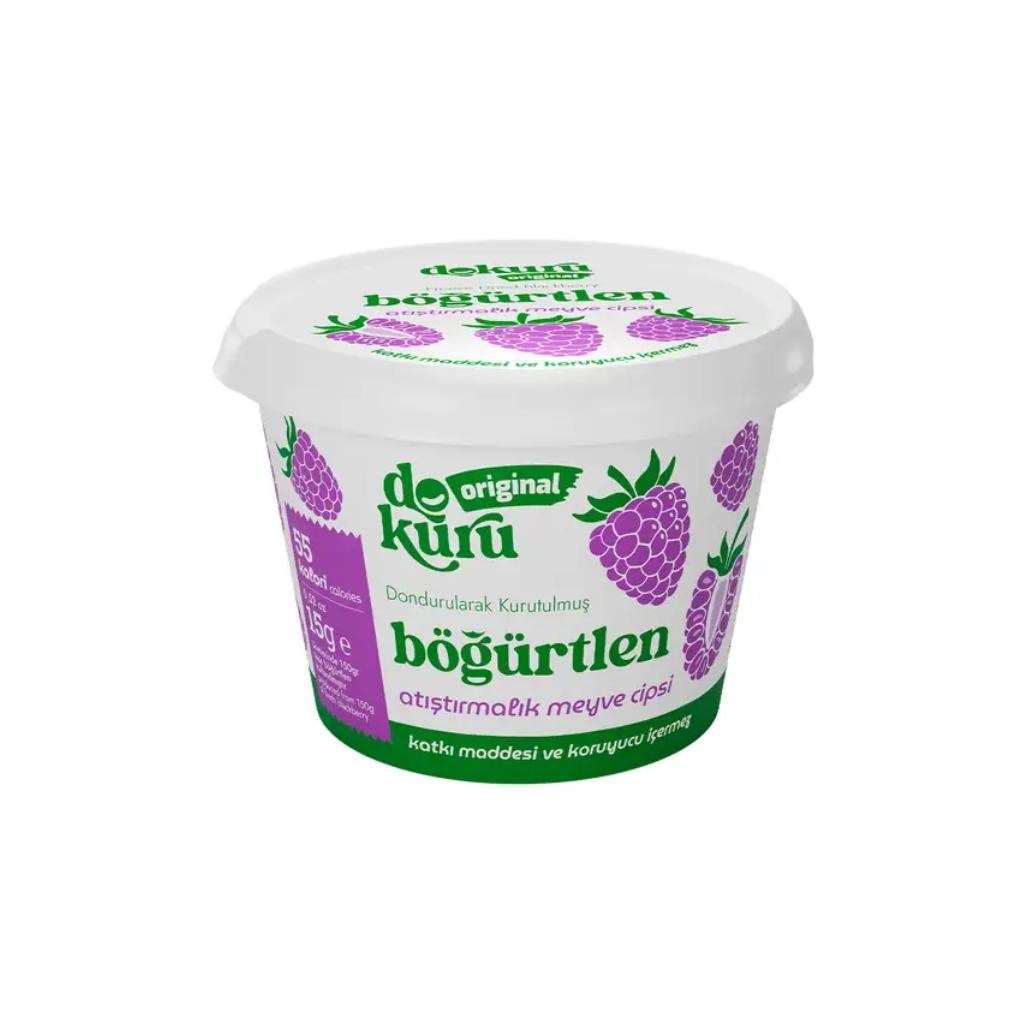 Dokuru Original Böğürtlen Atıştırmalık Meyve Cipsi 15 gr