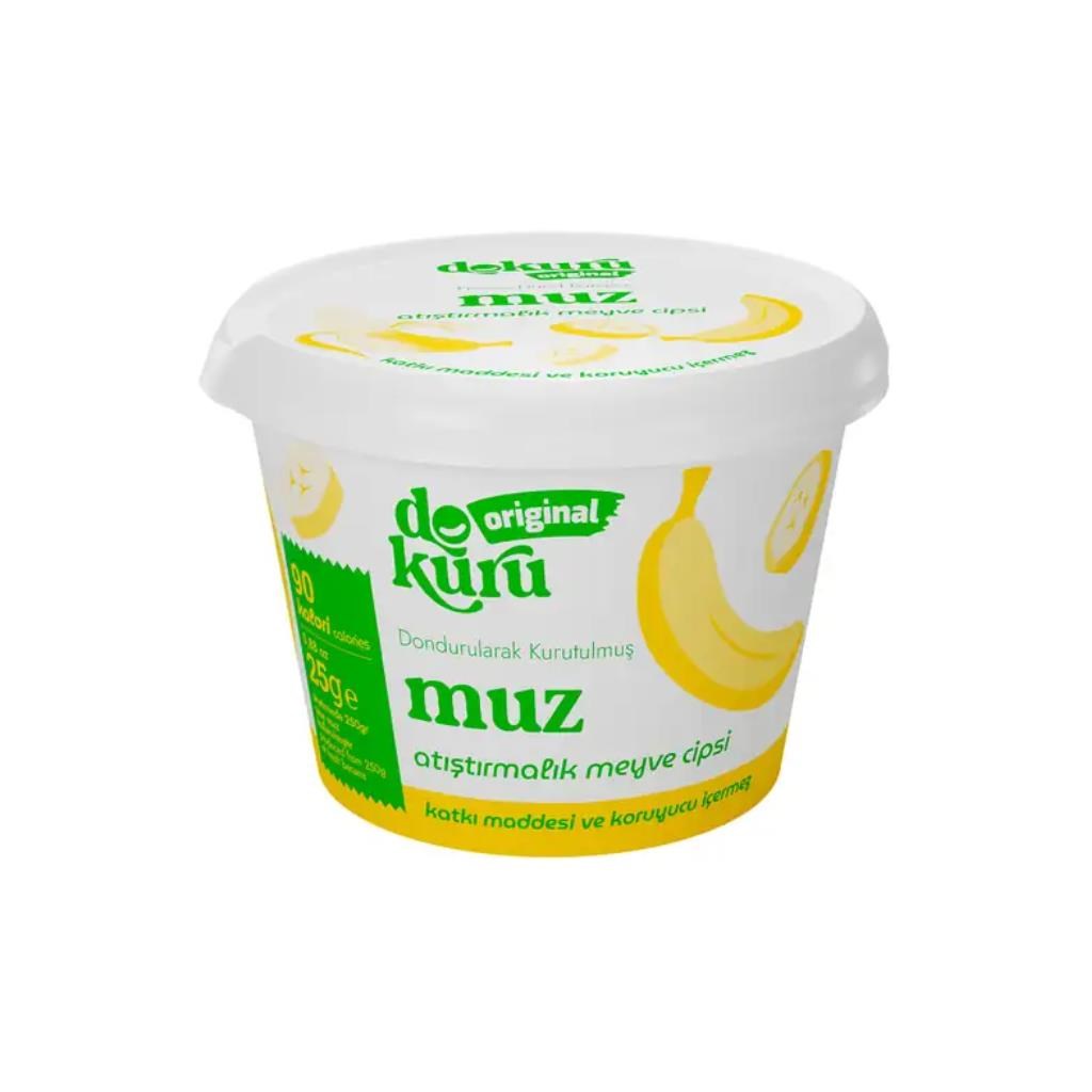 Dokuru Original Muz Atıştırmalık Meyve Cipsi 25 gr