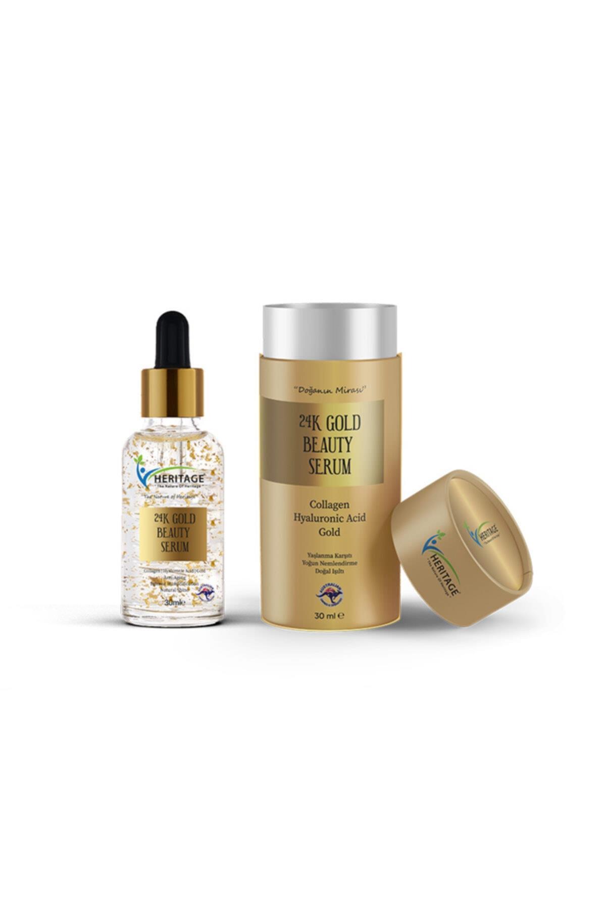 Heritage 24K Gold Beauty Serum Yaşlanma Karşıtı, Yoğun Nemlendirme 30 ml ℮