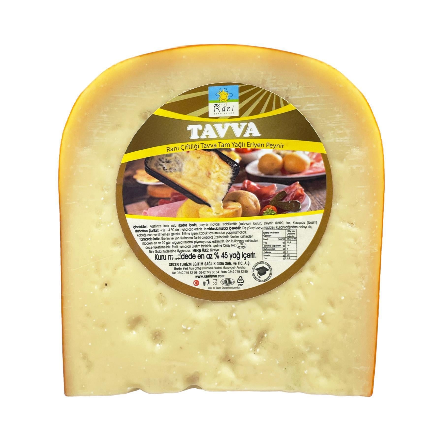 İthal Tavva Tam Yağlı Eriyen Peynir 200-250 g ℮