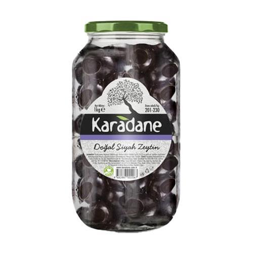 Karadane Doğal Siyah Zeytin 1KG 201 - 230