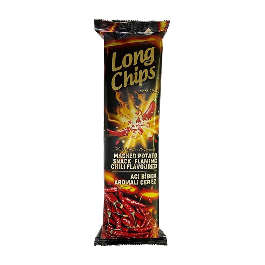 Long Chips Acı Biber Aromalı Patates Çerezi 75 g e