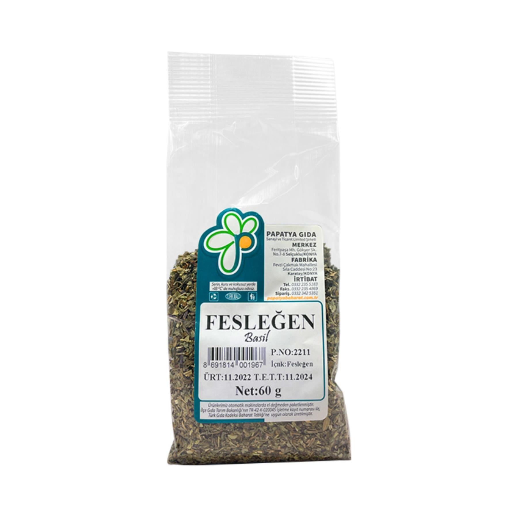 Papatya Gıda Fesleğen 60 g e