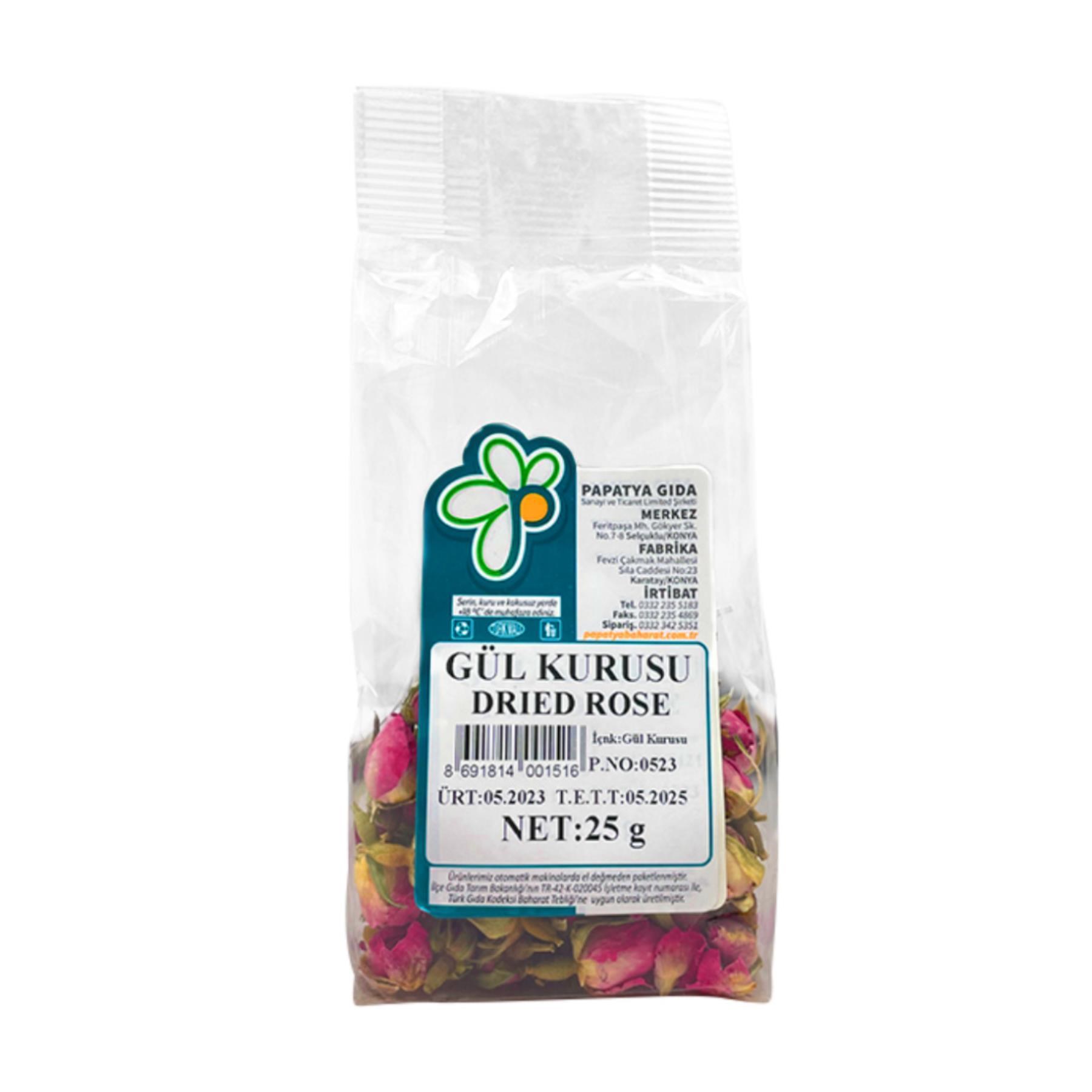 Papatya Gıda Gül Kurusu 25 g e