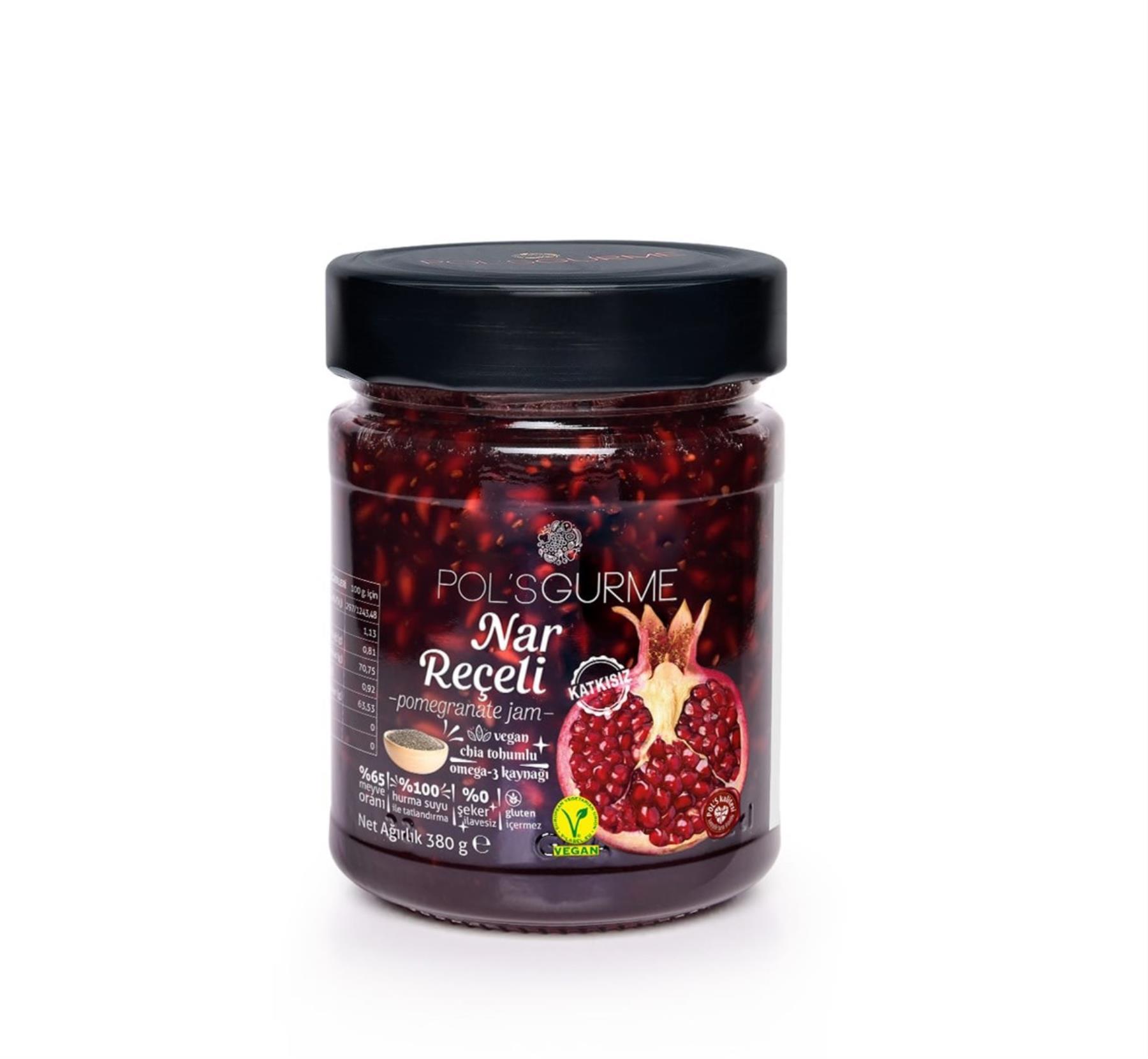 Pol's Gurme Chia Tohumlu Nar Reçeli 380 Gr