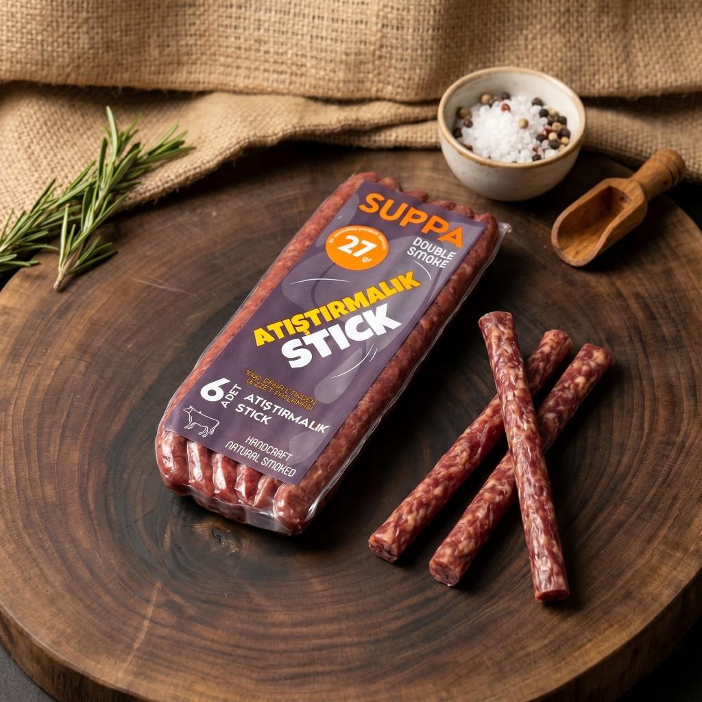 Suppa Double Smoke Atıştırmalık Et Çubukları 130 - 160 Gr