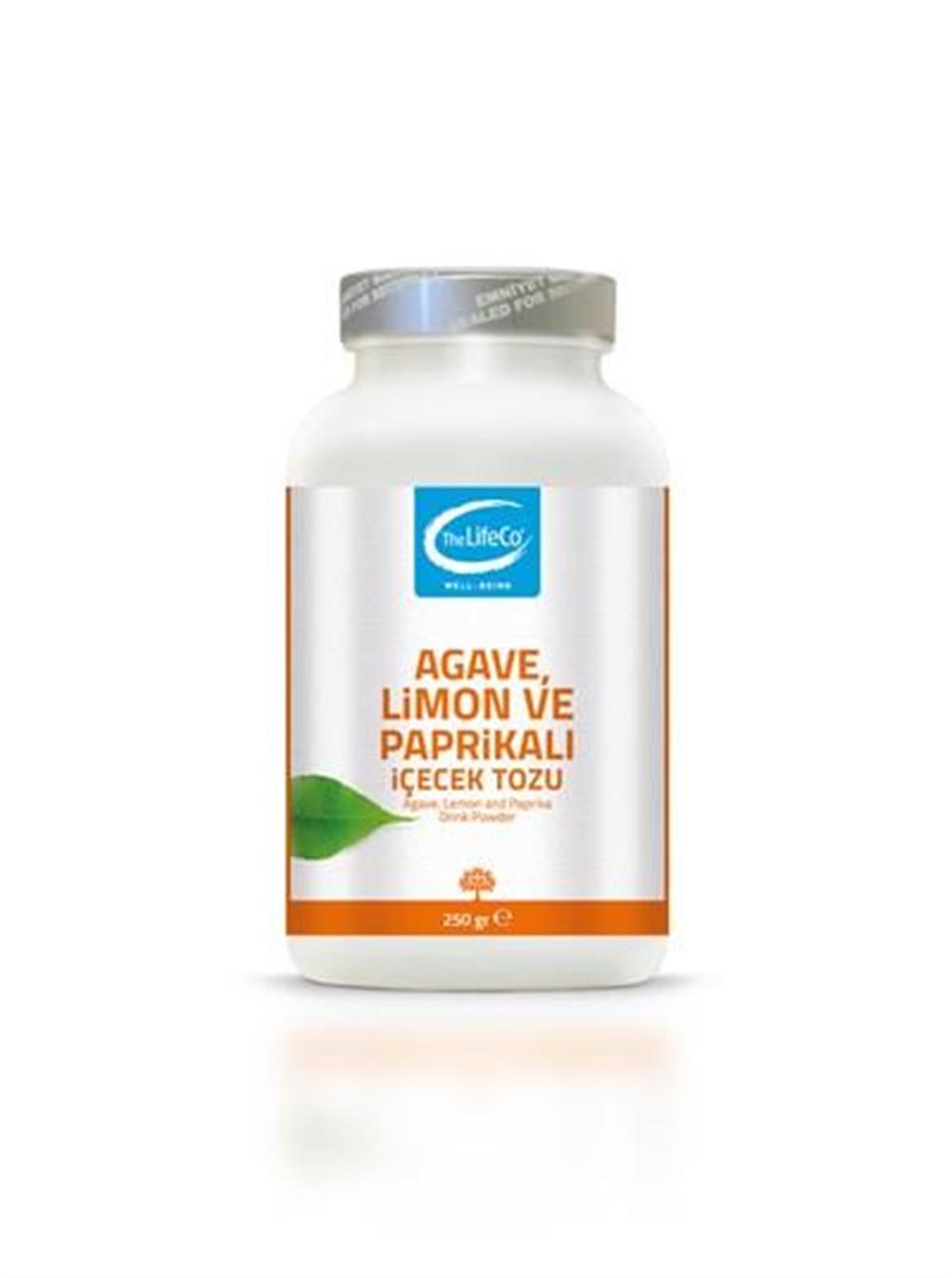 The LifeCo Agave Limon ve Paprikalı İçecek Tozu 250 Gr