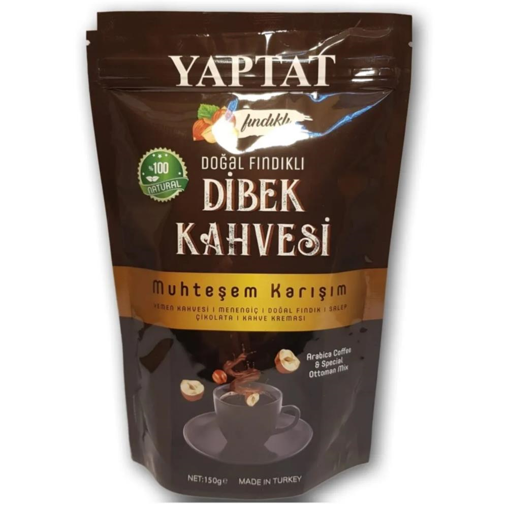 Yaptat Doğal Fındıklı Dibek Kahvesi Özel Karışım 150 g e