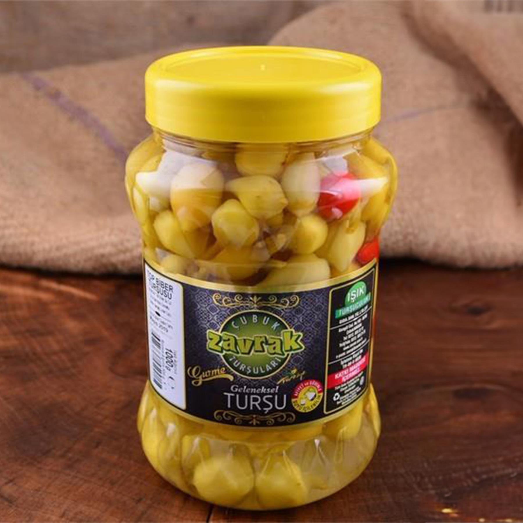 Zavrak Top Biber Turşusu Küçük Boy 1000 g e