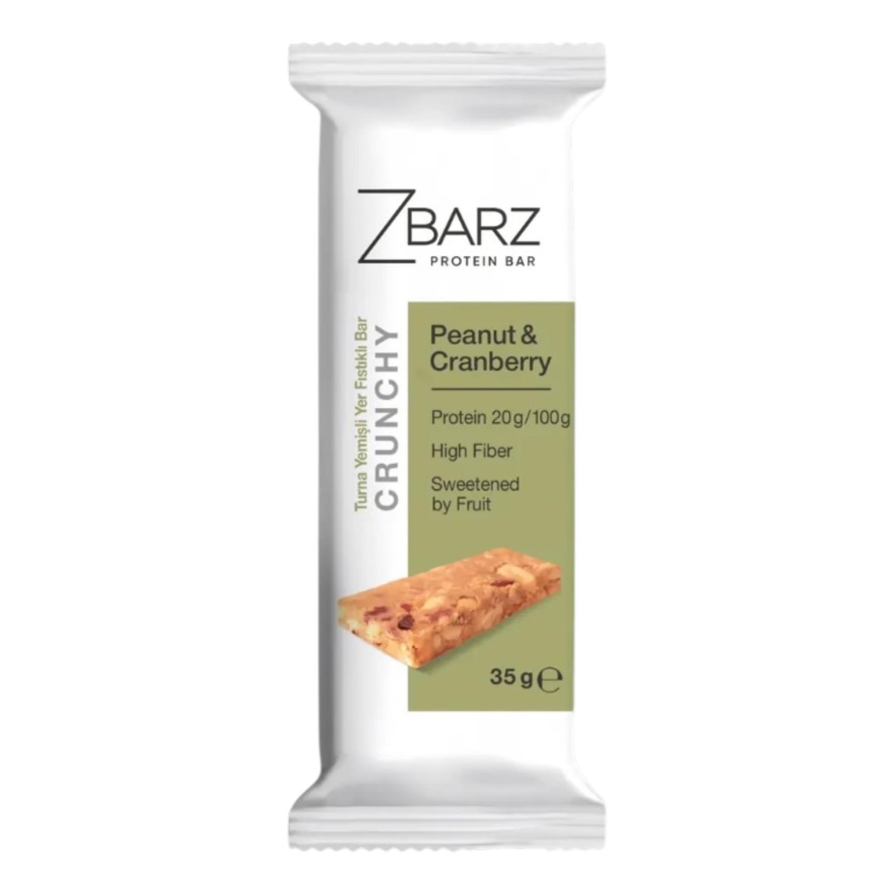 Zbarz Crunchy Protein Bar - Yer fıstığı & Turna Yemişi 35 g e
