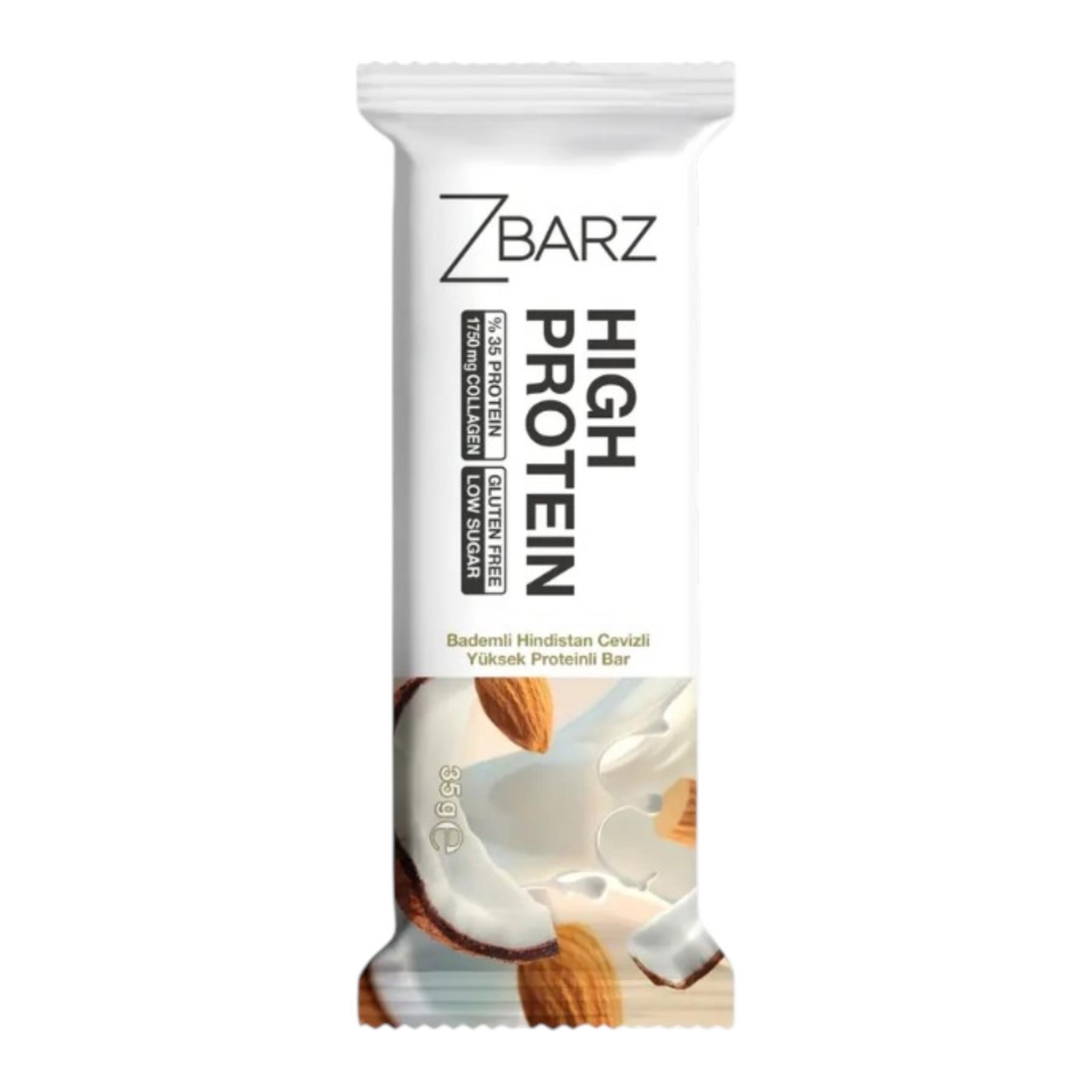Zbarz Protein bar - Badem & Hindistan Cevizli 35 g e