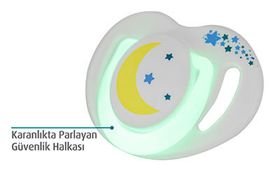 Mamajoo Sterilizasyon & Saklama Kutulu Silikon Ortodontik İkili Emzik Gece - Gündüz / 0 ay +