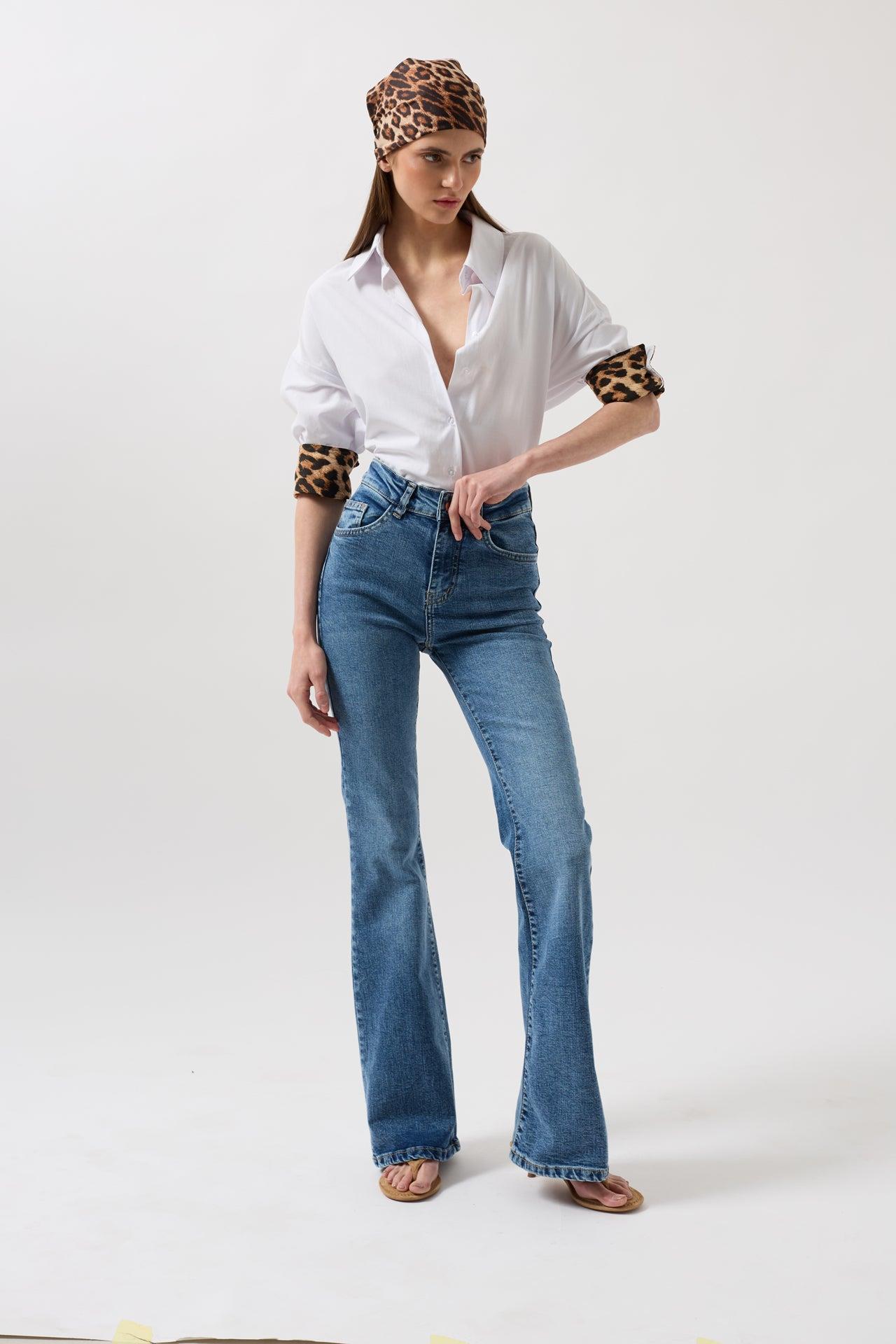 Yüksek Bel Basic Skinny Mavi Jean