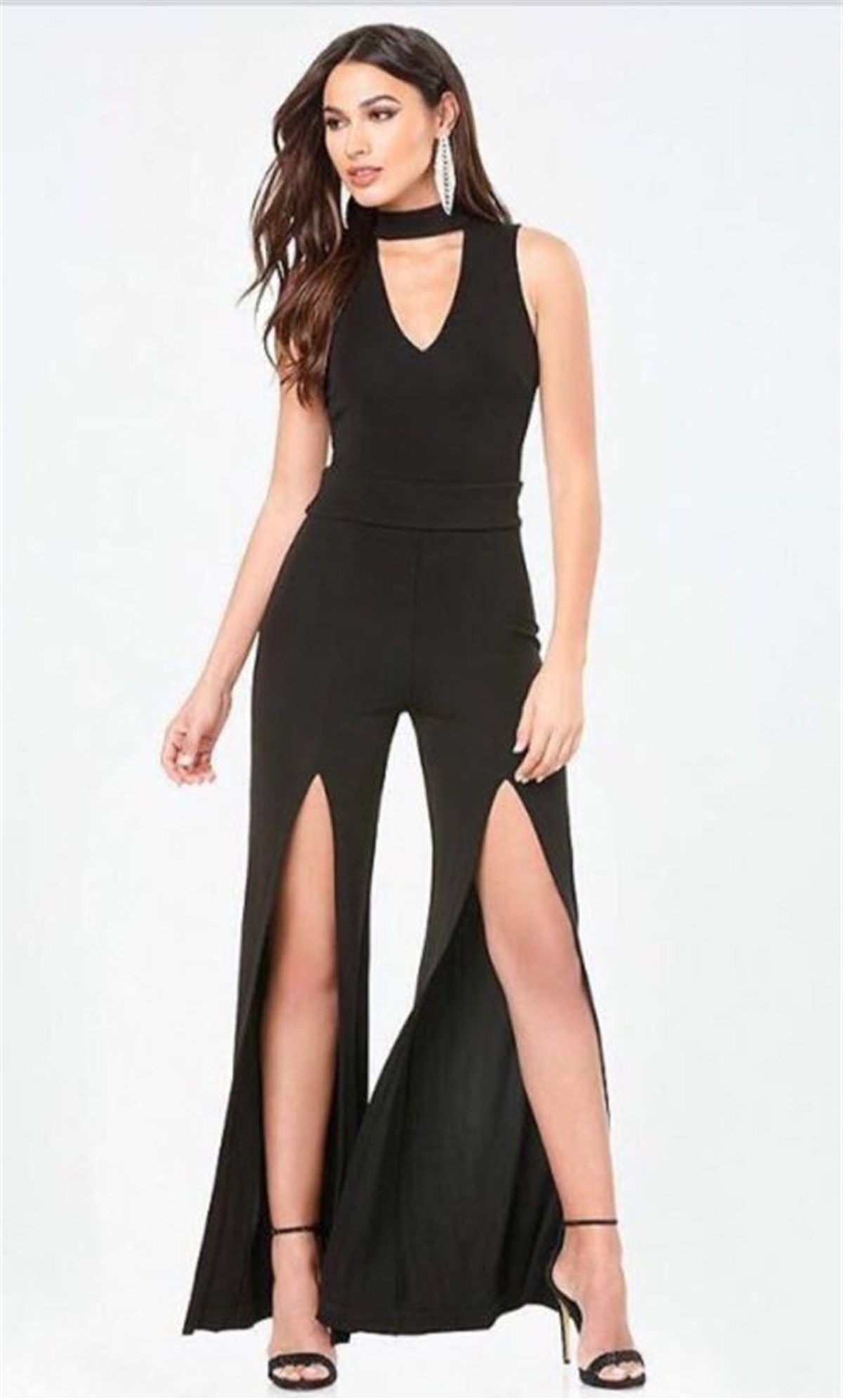 ATLAS KUMAŞ TEK PARÇA SİYAH TULUM MSCX-186