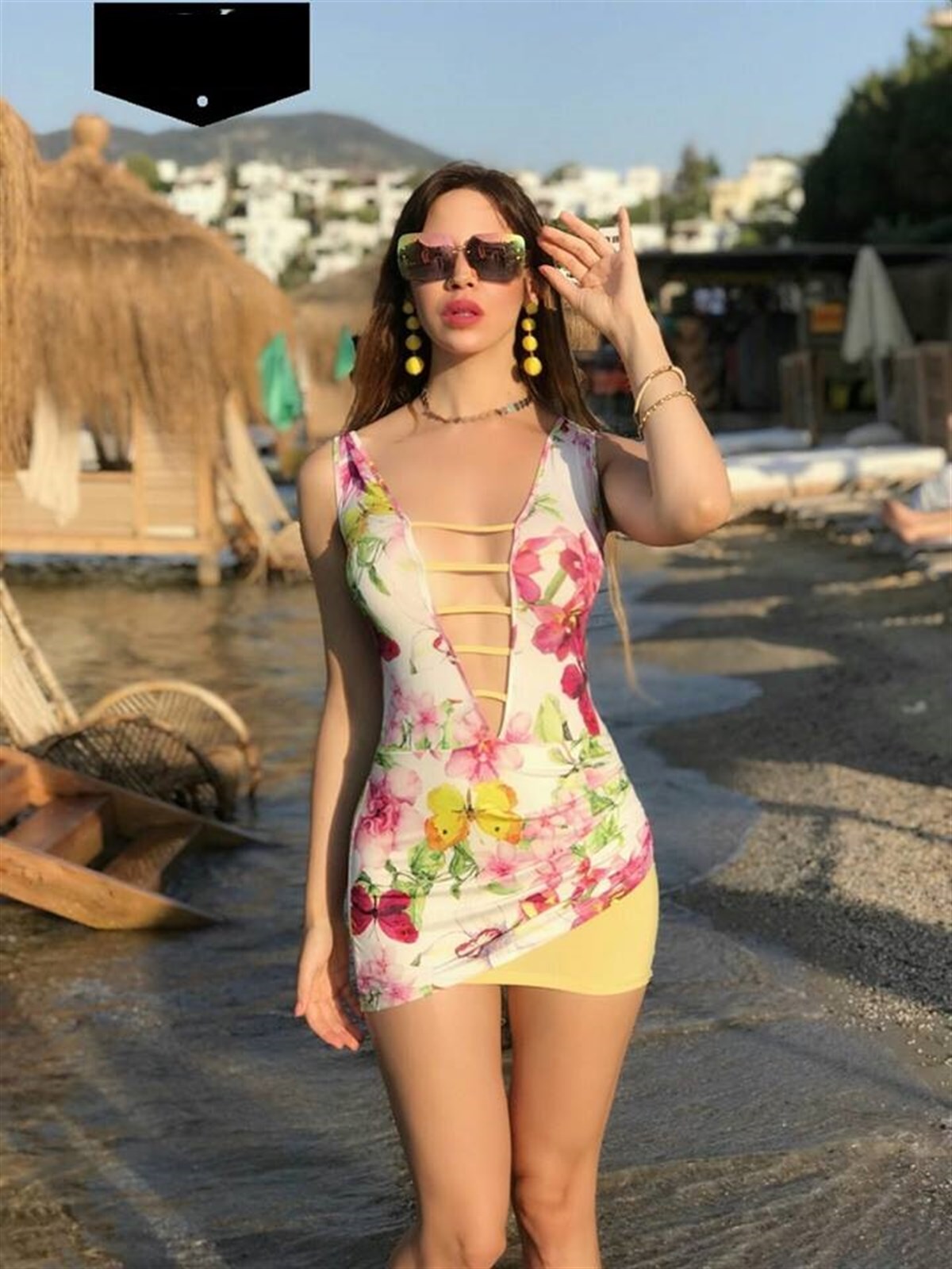 ESNEK KUMAŞ GÖĞÜS VE SIRT DEKOLTELİ GECE ELBİSESİ MİNİ ELBİSE CLUBWEAR KY-024