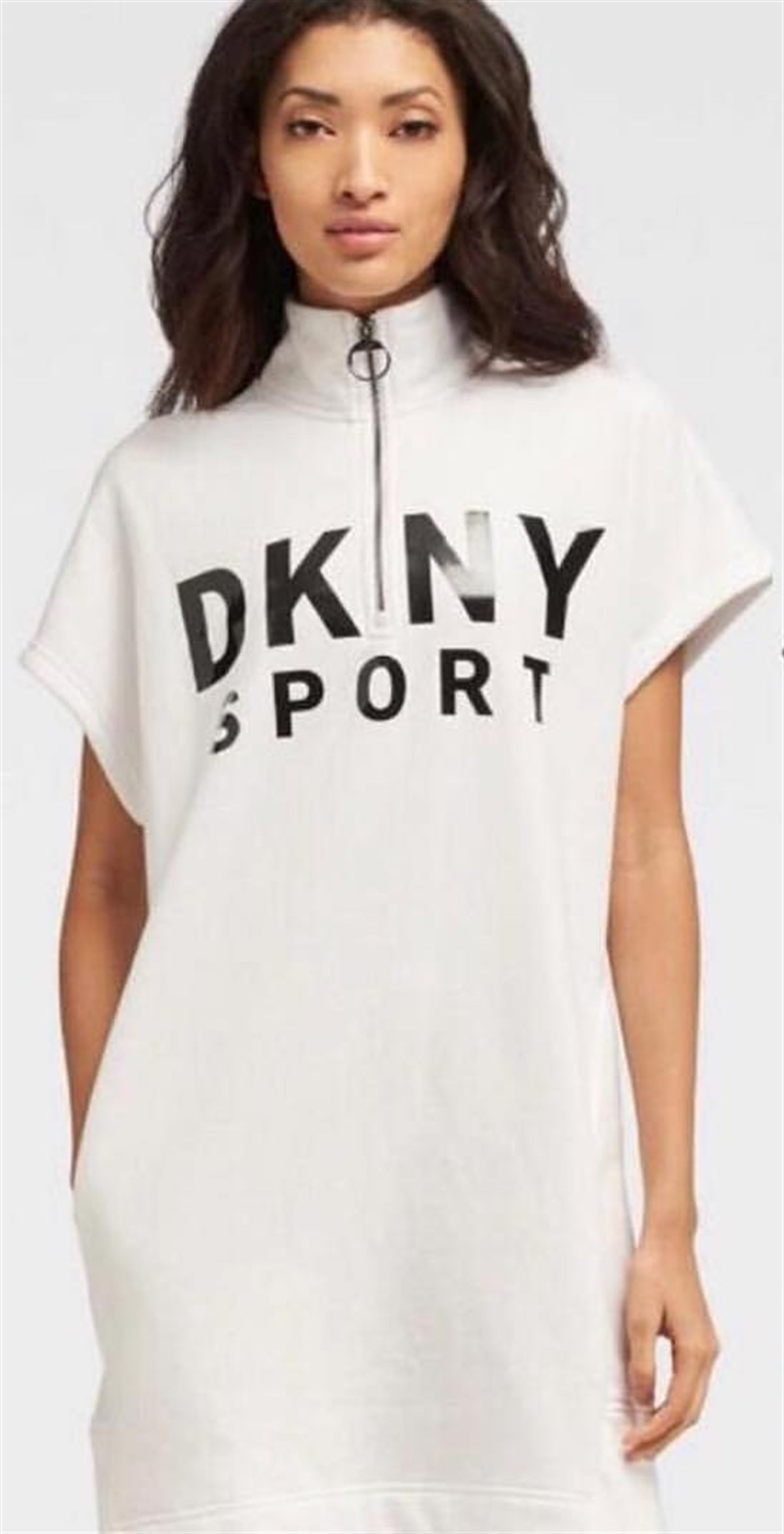 2 İPLİK KUMAŞ KAPİŞON DETAYLI SPOR MİNİ ELBİSE SPORT MINI DRESS CHP-203-1