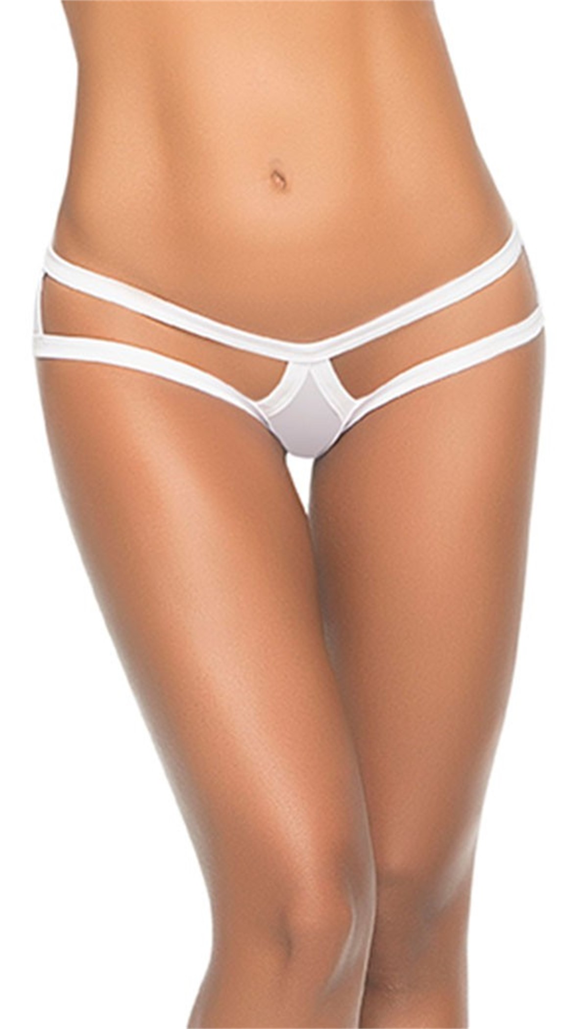 BEYAZ ESNEK SANDY KUMAŞ TANGA, G-STRİNG TKN-4203-2