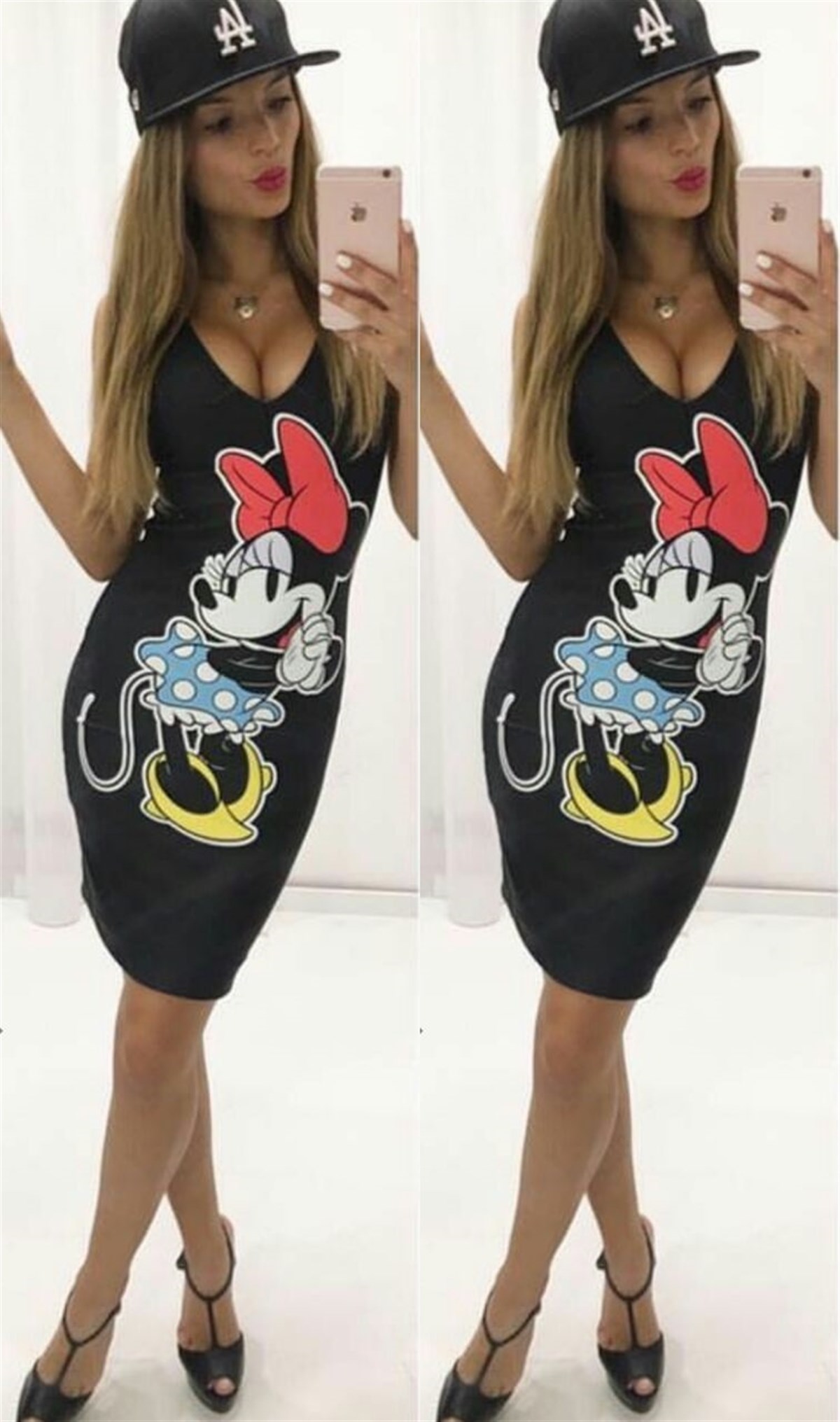 DALGIÇ KUMAŞ ÜZERİ DİJİTAL BASKILI MİNİ ELBİSE CHP-034-1