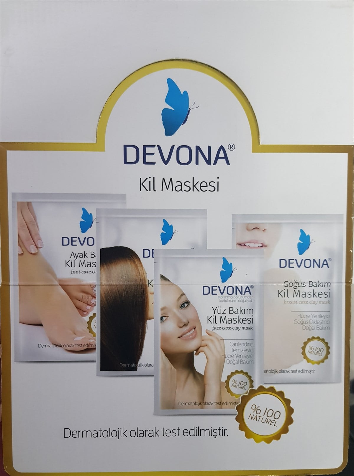 DENOVA 5 LI KİL MASKESİ SETİ YÜZ BAKIM KİL MASKESİ SAÇ BAKIM KİL MASKESİ AYAK BAKIM KİL MASKESİ GÖĞÜS BAKIM KİL MASKESİ DENOVA-001