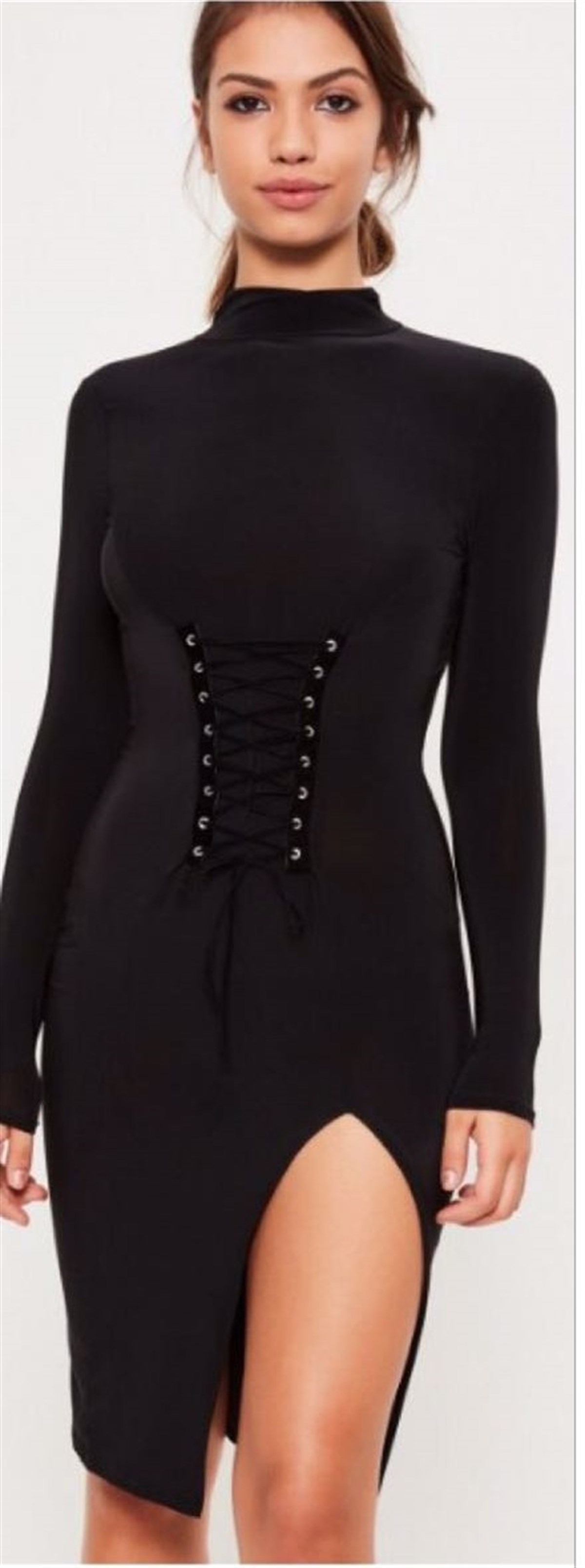 ESNEK DALGIÇ KUMAŞ BAĞCIK DETAYLI MİNİ ELBİSE MSCX-163