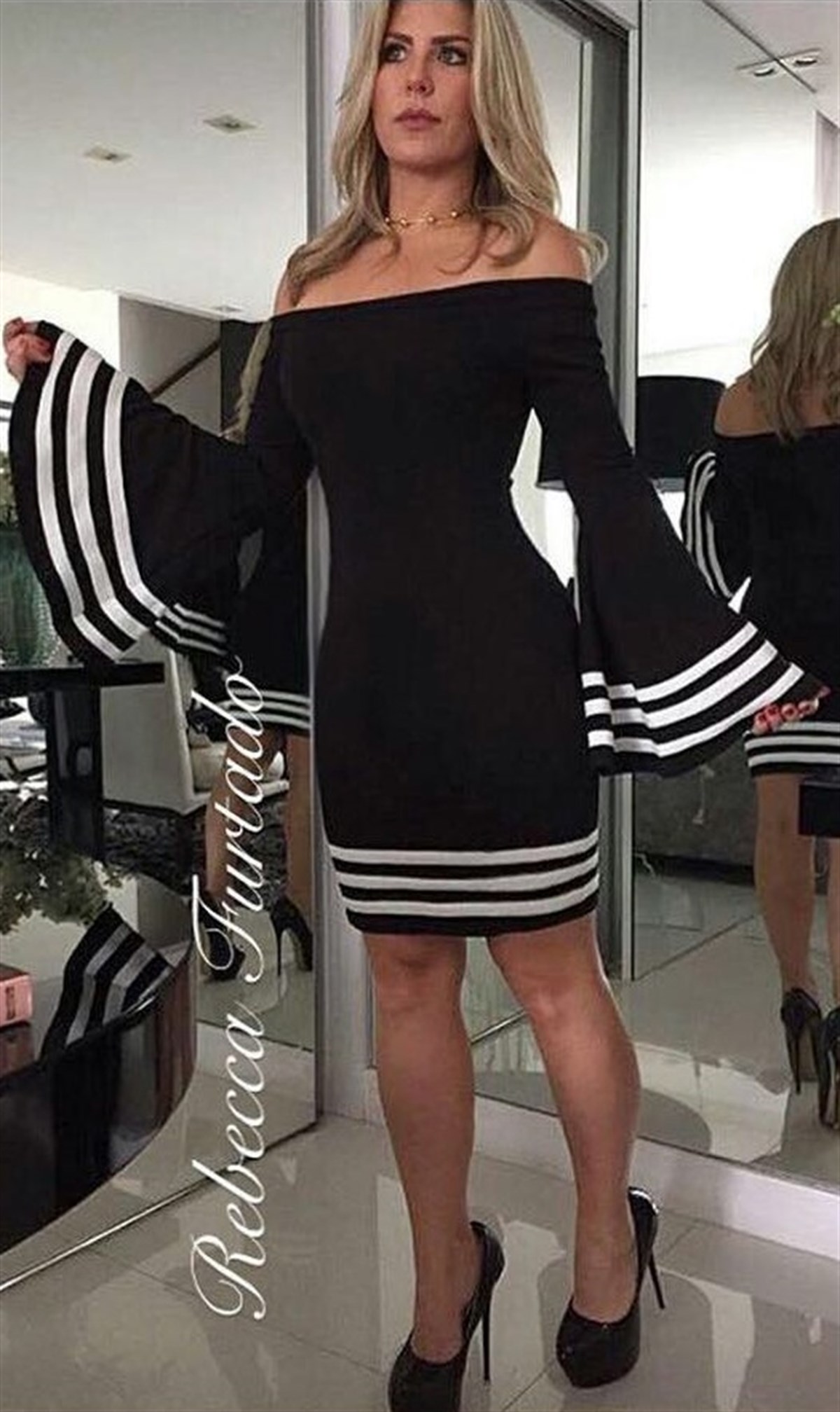 ESNEK DALGIÇ KUMAŞ İSPANYOL KOL DETAYLI ELBİSE MSCX-169