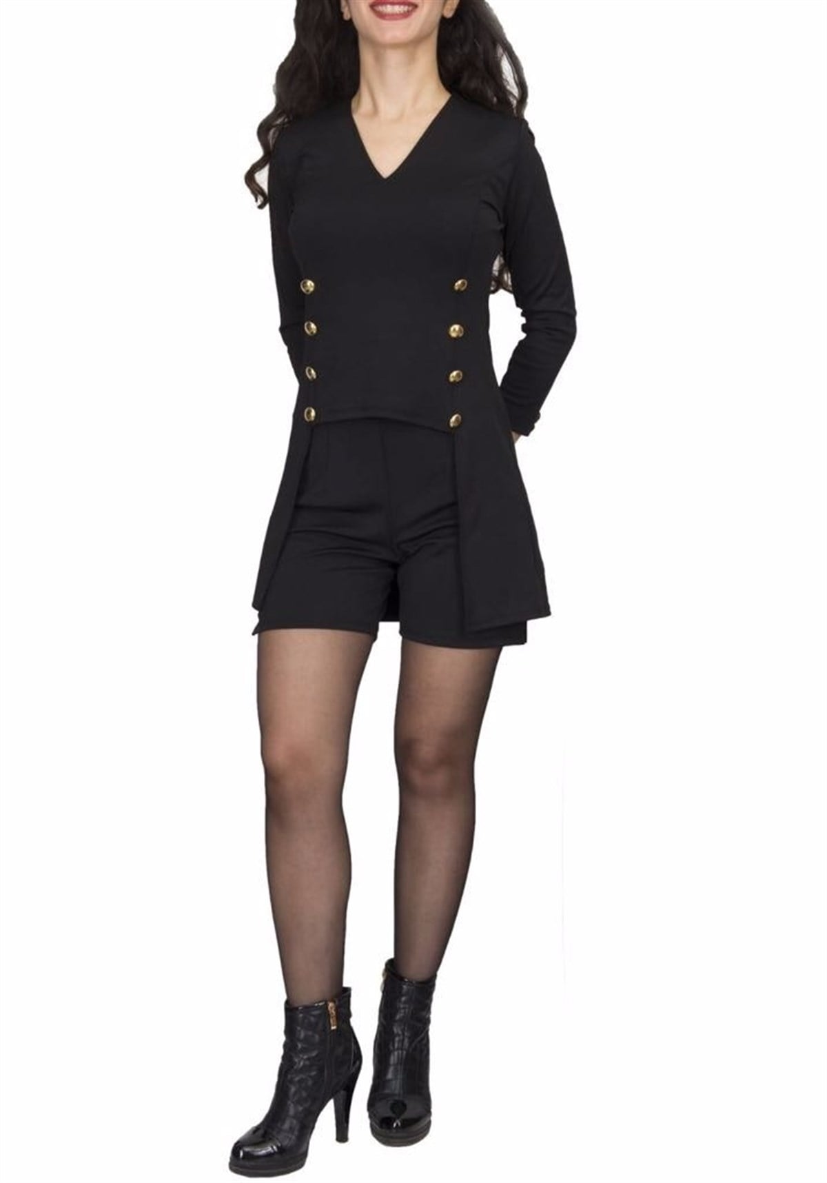 ESNEK DALGIÇ KUMAŞ LİKRALI ŞORT VE CEKET TAKIM NAKE-035