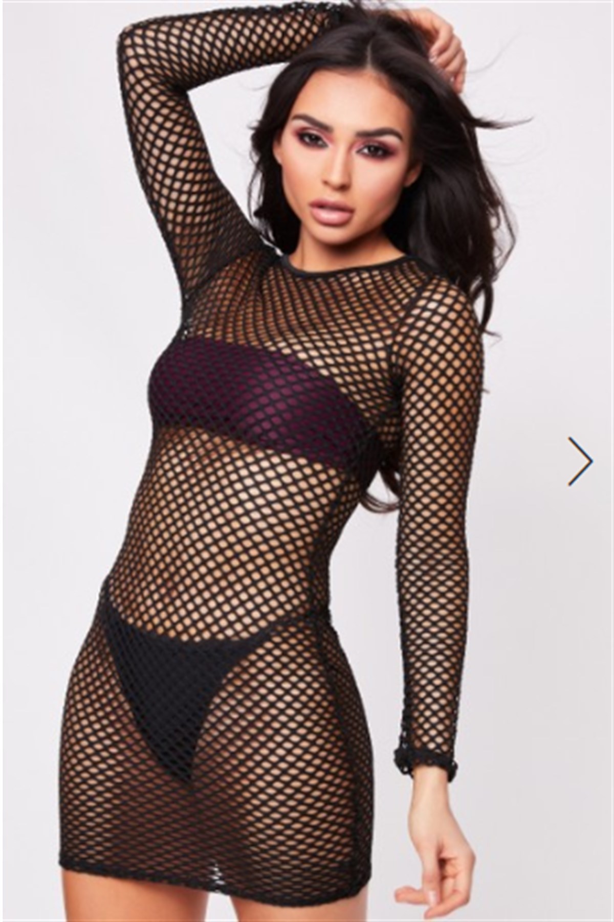 ESNEK FİLE KUMAŞ LİKRALI SİYAH PLAJ ELBİSESİ SİYAH FİLE ELBİSE FESTİVAL ELBİSESİ BURNINGMAN DRESS BEACHWEAR CLUBWEAR DNM-525-siyah