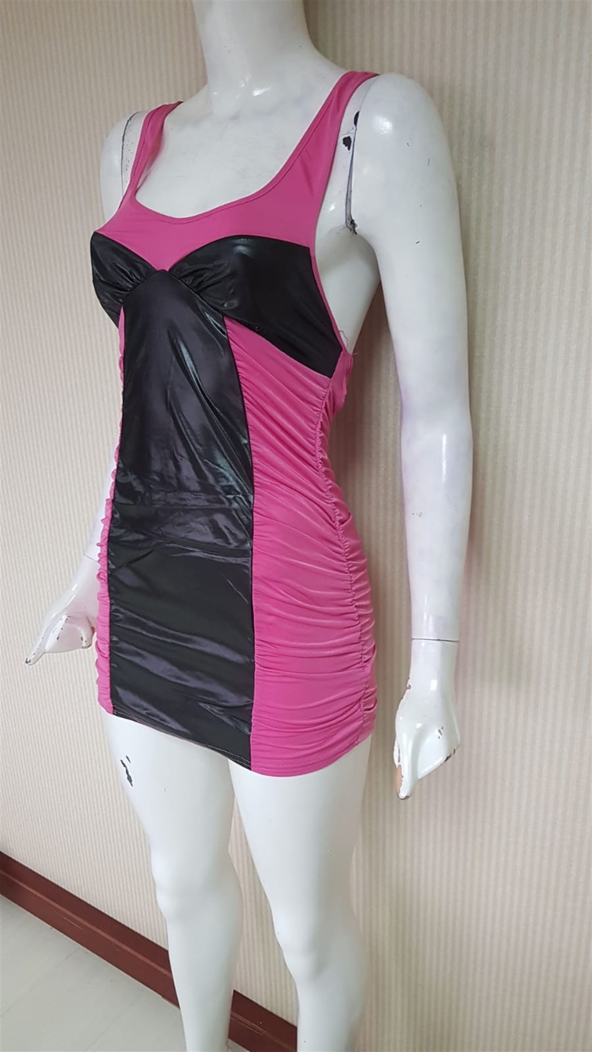 ESNEK MİKRO JARSE KUMAŞ MİNİ ELBİSE SİYAH GECE ELBİSESİ CLUBWEAR ASİA-006-2