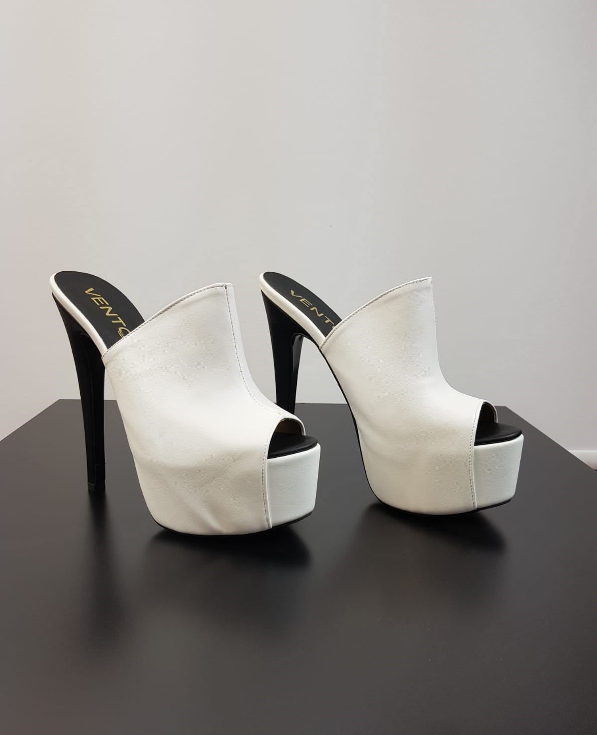 İNCE TOPUKLU UCU AÇIK YAZLIK TERLİK PLATFORM TABANLI BAYAN TERLİK YAZLIK İNCE TOPUKLU BAYAN AYAKKABI HIGH HEELS BLACK WOMAN SHOES BYNSPT-013-2