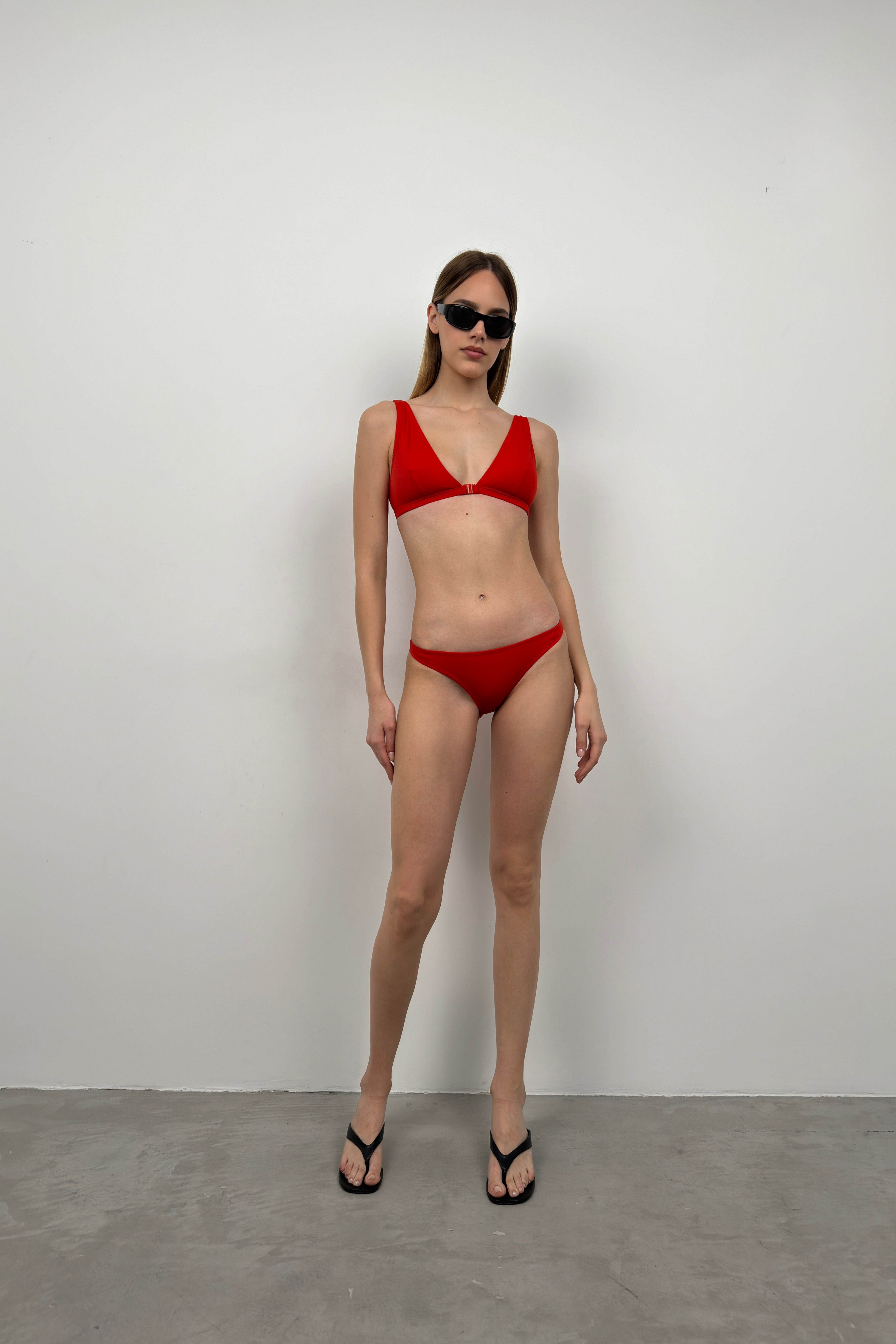 Kırmızı Bralet Bikini Takım