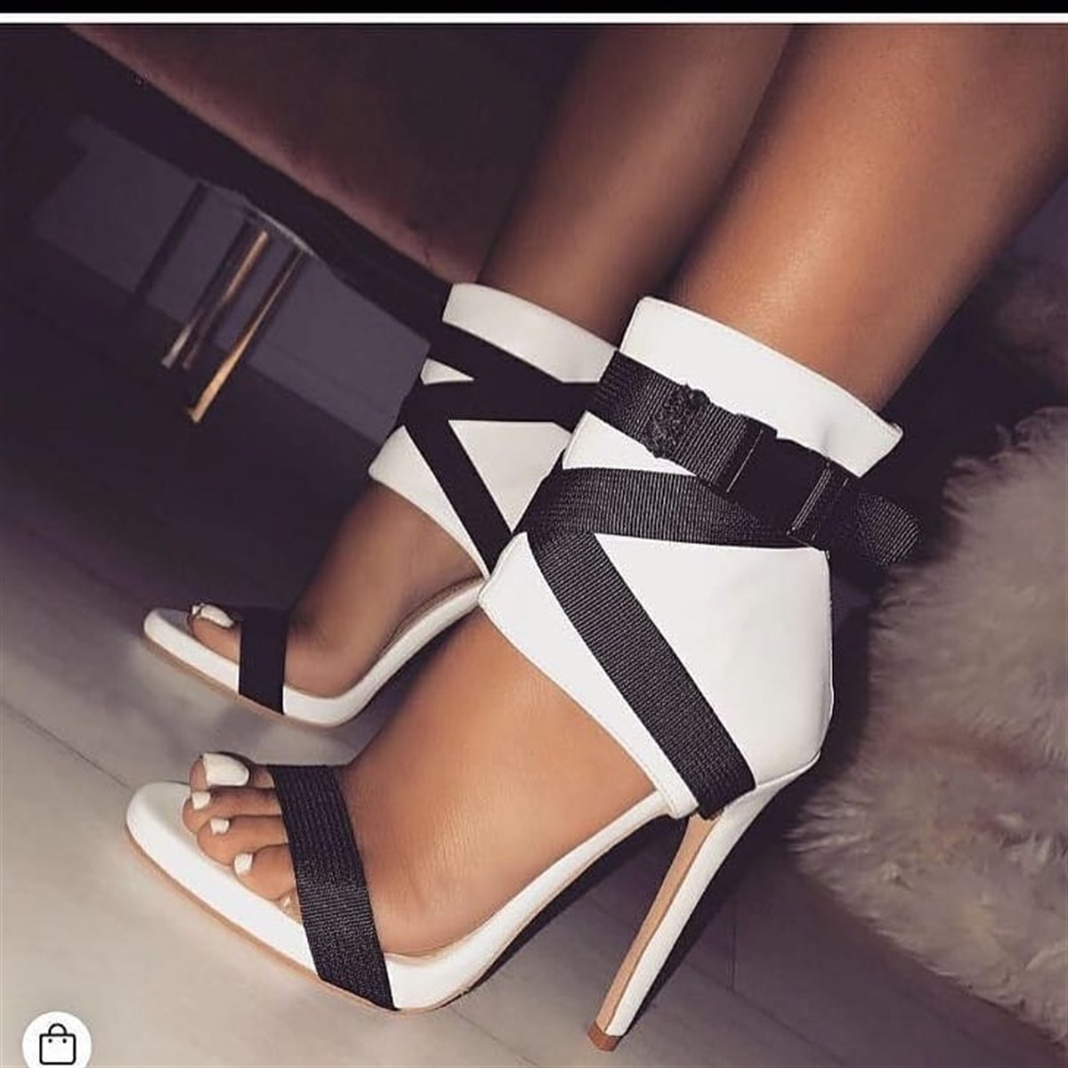 ŞERİT BANT DETAYLI 10 CM İNCE TOPUKLU BEYAZ BAYAN AYAKKABI BEYAZ PLATFORM TOPUK AYAKKABI HIGH HEELS WHITE WOMAN SHOES AD-001