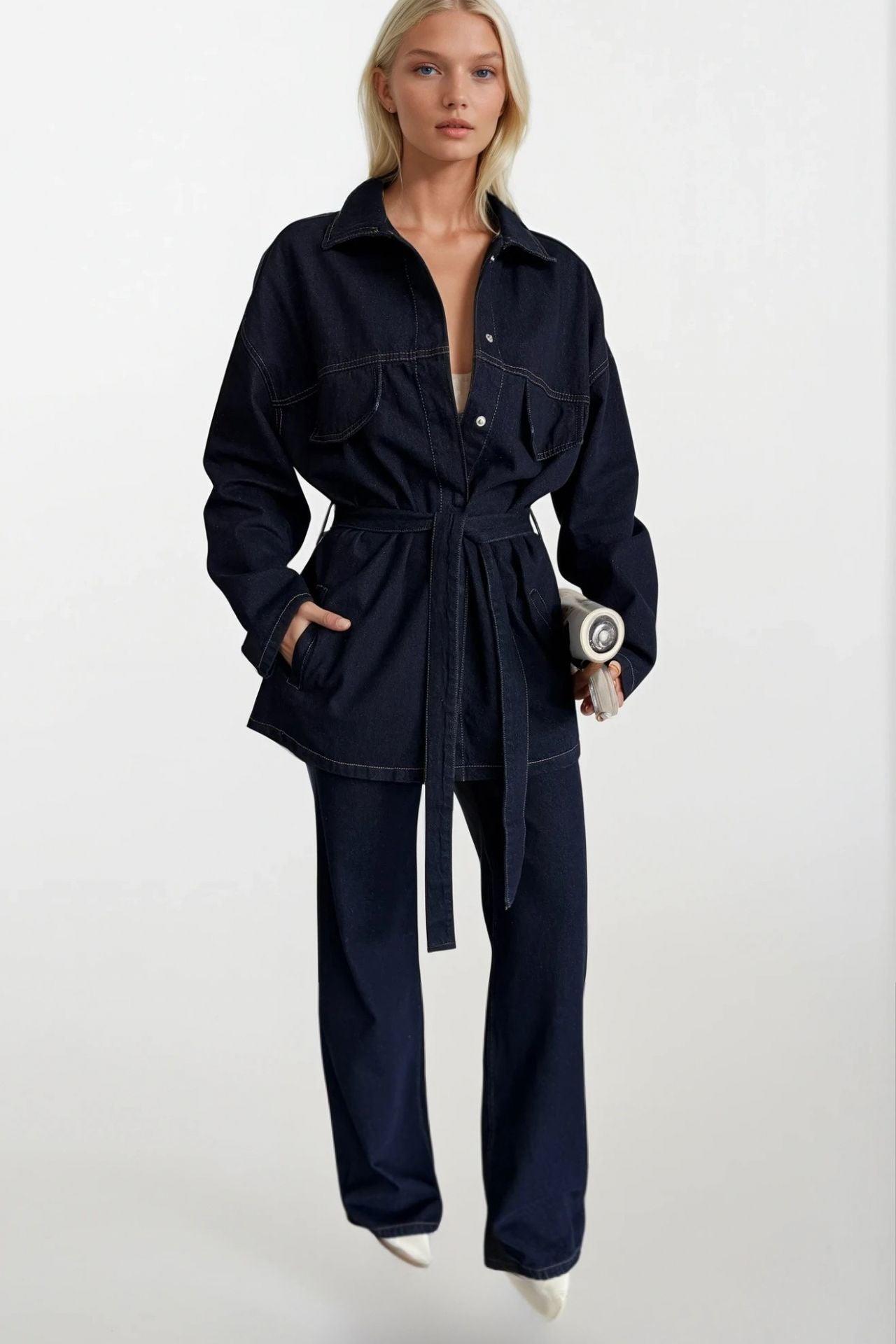 Yüksek Bel Straight Jean
