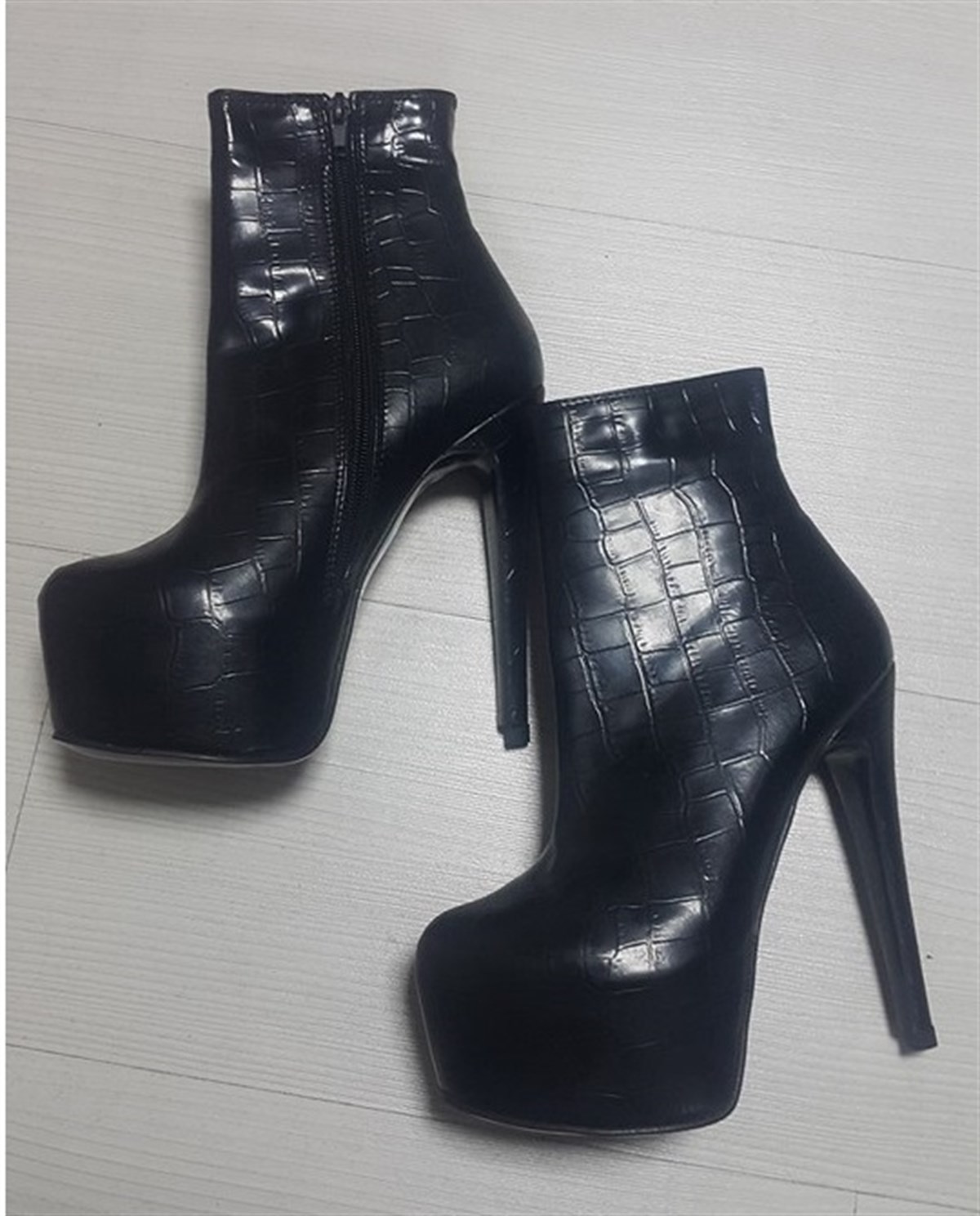 Yüksek Topuk Gizli Platform Taban Bayan Ayakkabı NS-001