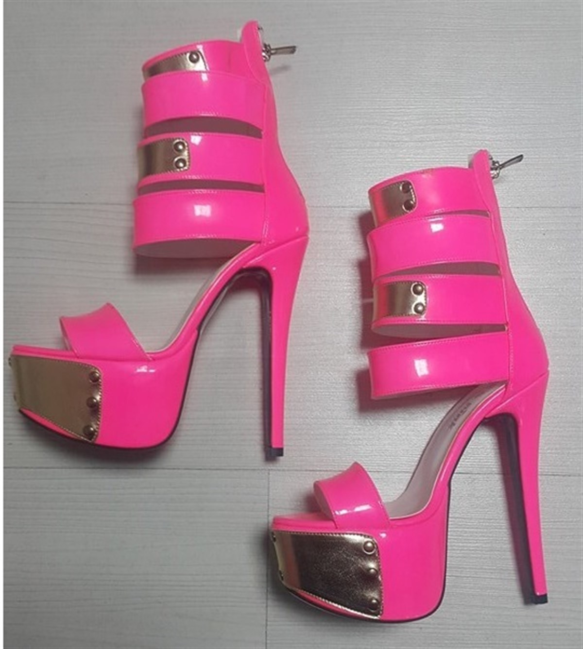 Yüksek Topuk Platform Taban Bayan Ayakkabı KRM-AYK-001-1