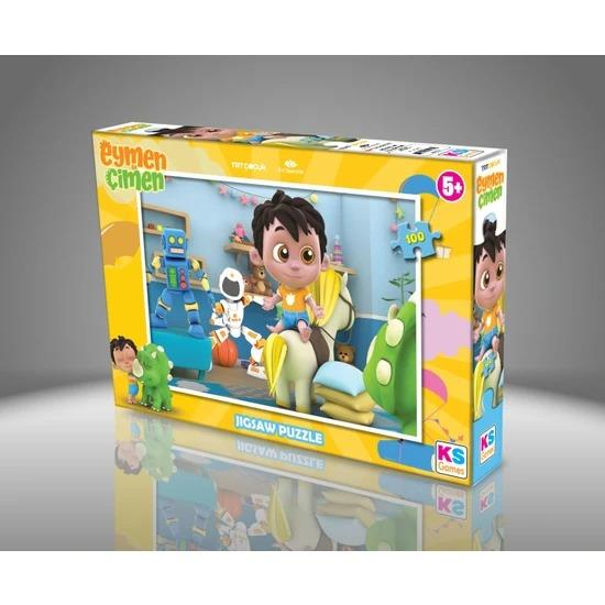 KS Games 100 Parça Eymen İle Çimen Puzzle Lisanslı Ürün