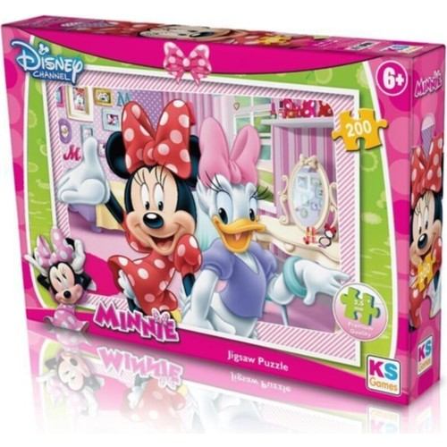 KS Games 200 Parça Puzzle Minnie Mouse Lisanslı Ürün