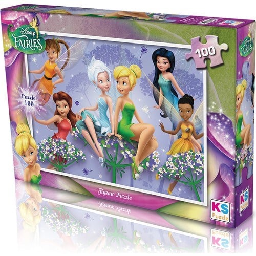 KS Games Puzzle 100 Parça Fairies Puzzle Lisanslı Ürün