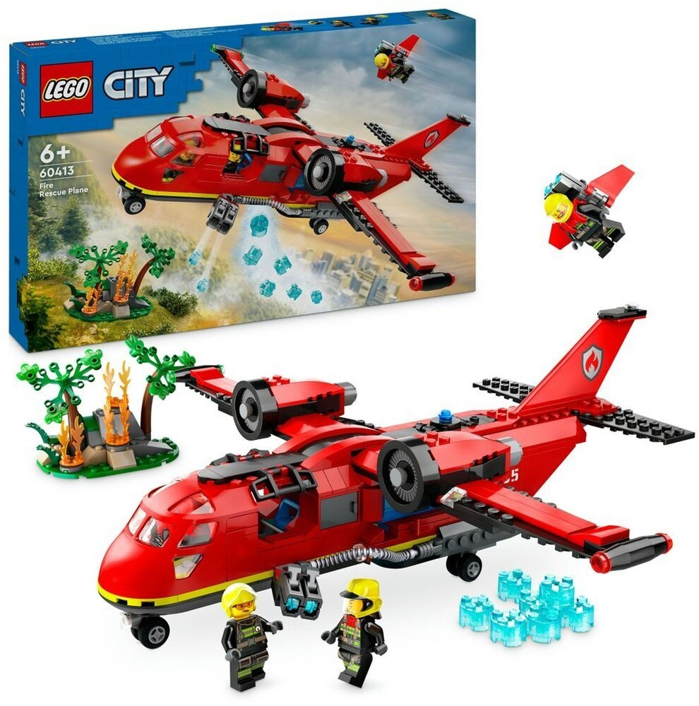 Lego City İtfaiye Kurtarma Uçağı 60413 Lisanslı Ürün