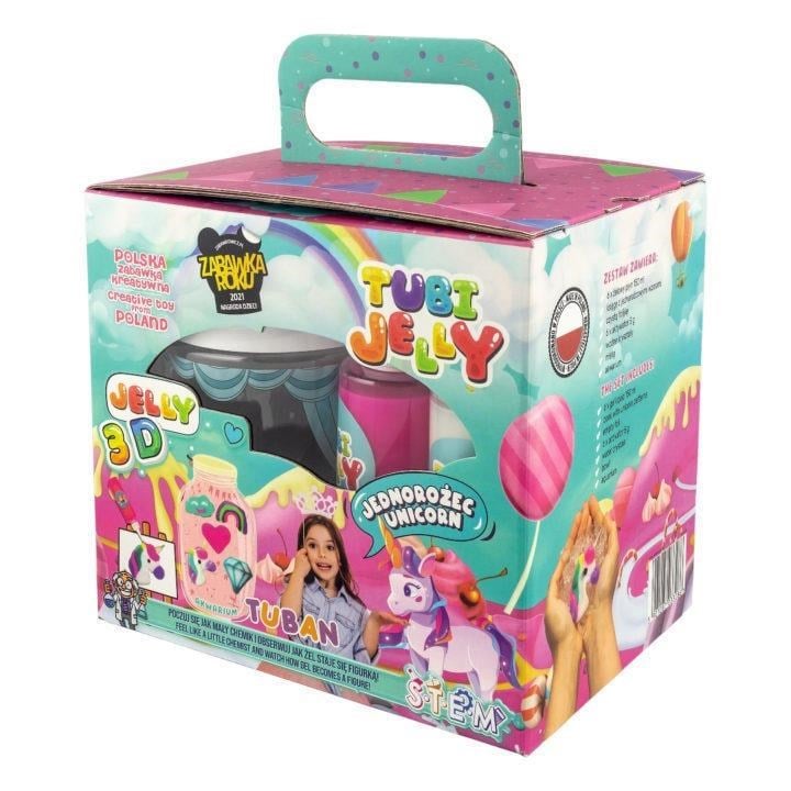 Tuban Tubi Jelly 3 Boyutlu Unicorn Figürleri 6 Renkli Jöle Oyun Seti TU3328
