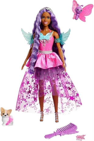 Barbie A Touch Of Magic Bebek Esmer HLC31 HLC33 Lisanslı Ürün 