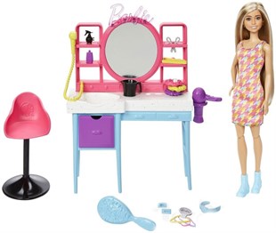 Barbie Muhteşem Kuaför Salonu HKV00 Lisanslı Ürün