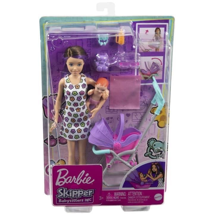 Barbie Skipper Bebek Bakıcısı -Düz Saçlı FHY97 GXT37 Lisanslı Ürün