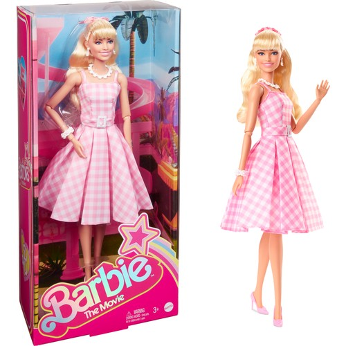 Barbie The Movie - Barbie Pembe Elbiseli Bebek HPJ96 Lisanslı Ürün