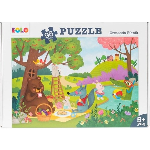 Eolo 96 Parça Puzzle Ormanda Piknik 5+